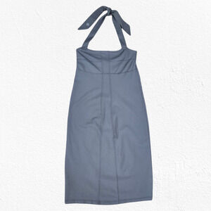 Athleta Gray Sizzle Halter Neck Athletic Summer Casual Mini Dress Size Small